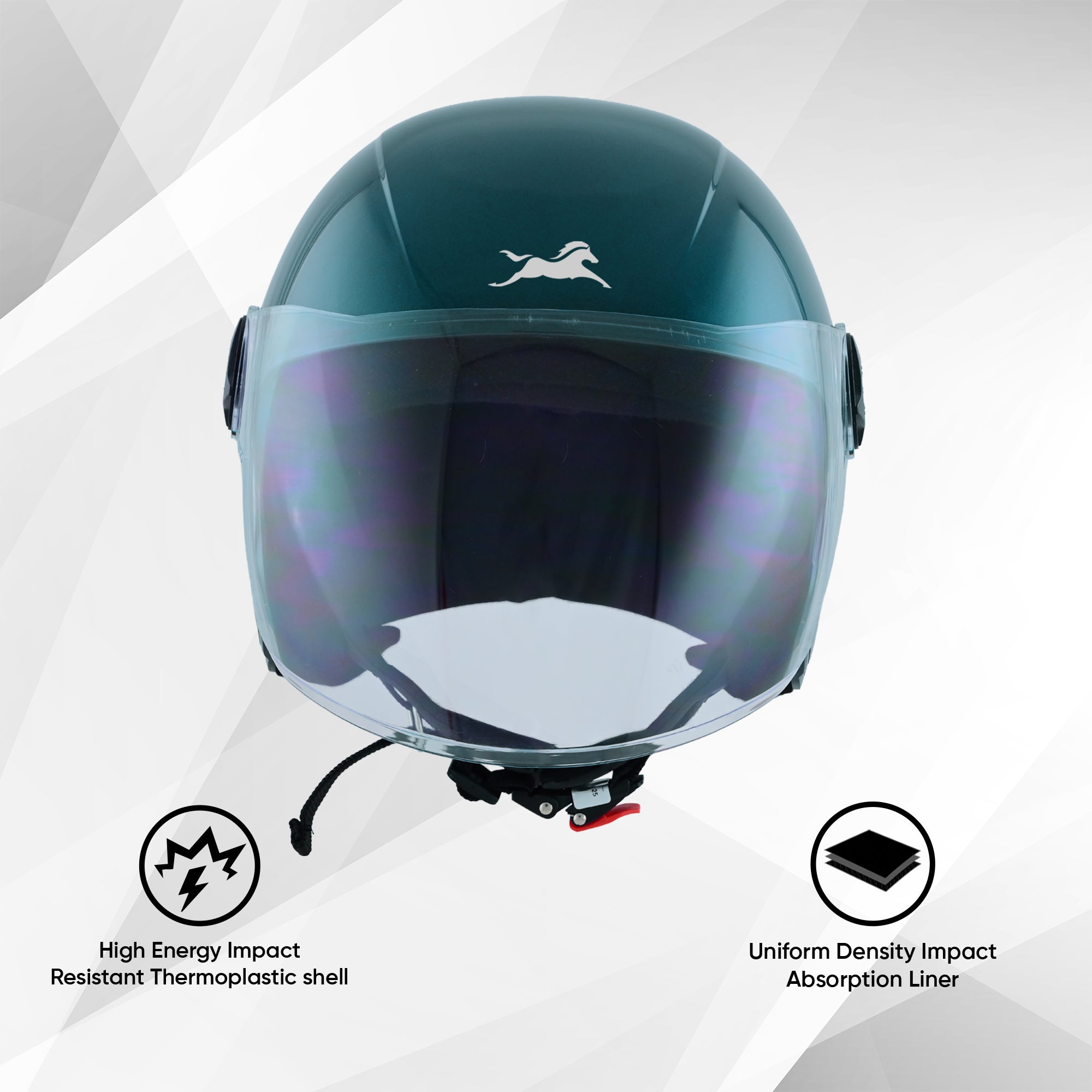 TVS iQube Open Face Helmet | ISI Certified, Lightweight & Comfortable Design